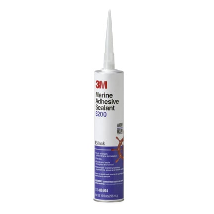 3M 5200 Marine Adhesive-Sealant Black 0.1 gal Cartridge