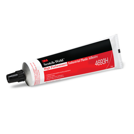 3M 4693H High Performance Industrial Plastic Adhesive Clear 5 oz Tube