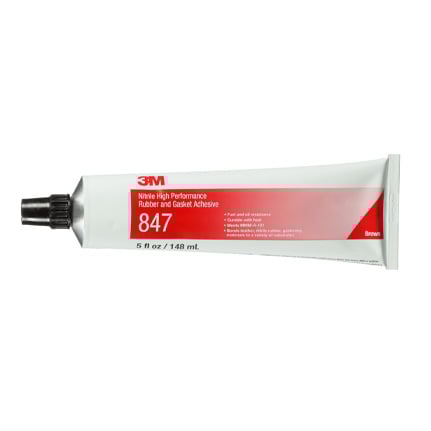 3M 847 Nitrile Rubber and Gasket Adhesive Brown 5 oz Tube