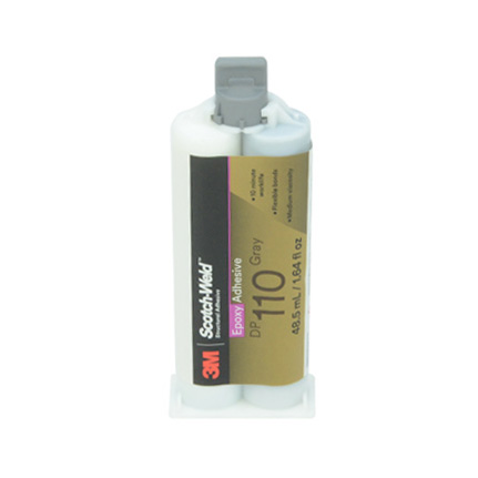 3M Scotch-Weld DP110 Epoxy Adhesive Gray 48.5 mL Duo-Pak Cartridge