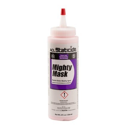 ACL Staticide Mighty Mask 8691 Peelable Solder Masking Agent Pink 8 oz Bottle