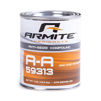Armite Lubricants A-A-59313 Zinc Based Anti-Seize Compound Gray 1 lb Can