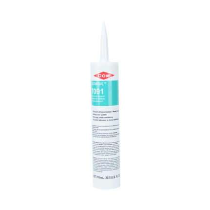 Dow DOWSIL™ 7091 Silicone Adhesive-Sealant Black 310 mL Cartridge