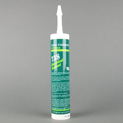 Dow DOWSIL™ 738 Electrical Sealant Silicone White 300 mL Cartridge