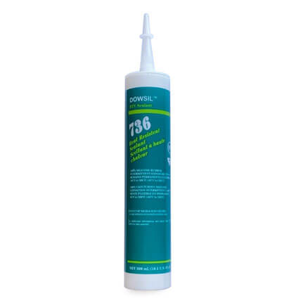 Dow DOWSIL™ 736 Heat Resistant Sealant Silicone Red 300 mL Cartridge