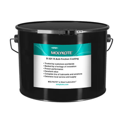 DuPont MOLYKOTE® D-321 R Dry Film Lubricant Black 3.6 kg Pail