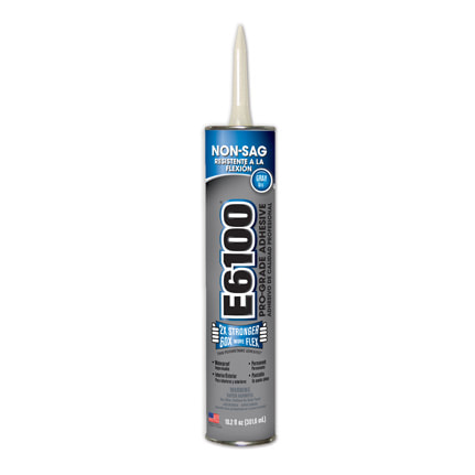 Eclectic E6100 Solvent Based Adhesive Gray 10.2 oz Cartridge