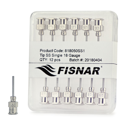 Fisnar 818050SS1 Luer Lock Stainless Steel Dispensing Tip 0.5 in x 18 ga