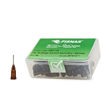 Fisnar QuantX™ 8001126 Straight Blunt End Needle Brown 0.5 in x 19 ga
