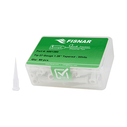 Fisnar QuantX™ 8001298 Tapered Dispensing Tip White 27 ga