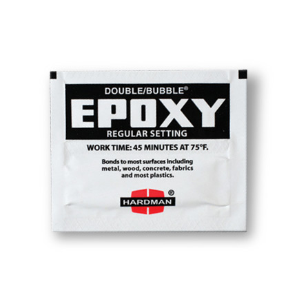 Hardman DOUBLE/BUBBLE Regular Setting Epoxy Black Package 3.5 g Packet
