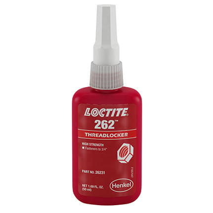 Henkel Loctite 262 Acrylic Anaerobic Threadlocker Red 50 mL Bottle