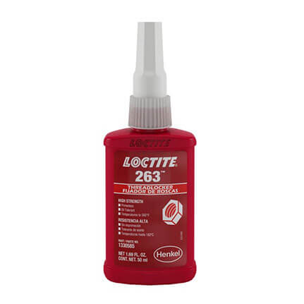 Henkel Loctite 263 Threadlocker Anaerobic Adhesive Red 50 mL Bottle