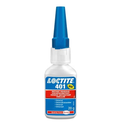 Henkel Loctite 401 Surface Insensitive Instant Adhesive Clear 20 g Bottle