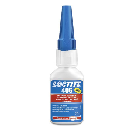 Henkel Loctite 406 Surface Insensitive Instant Adhesive Clear 20 g Bottle