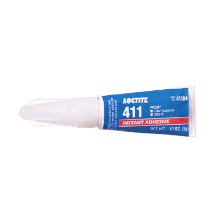 Henkel Loctite 411 Toughened Instant Adhesive Clear 3 g Tube