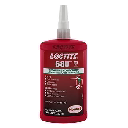 Henkel Loctite 680 Retaining Compound Green 250 mL Bottle