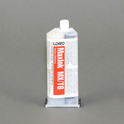 Parker LORD® Maxlok™ MX-T6 Acrylic Adhesive Gray 50 mL Cartridge
