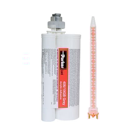 Parker LORD® 406-19 Modified Acrylic Adhesive Gray with Glass Beads 415 mL Cartridge