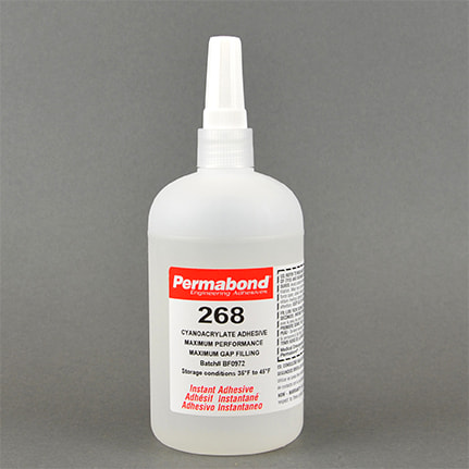 Permabond 268 General Purpose Cyanoacrylate Adhesive Clear 1 lb Bottle