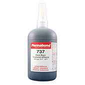 Permabond 737 Toughened Cyanoacrylate Adhesive Black 1 lb Bottle