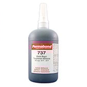Permabond 737 Toughened Cyanoacrylate Adhesive Black 1 lb Bottle