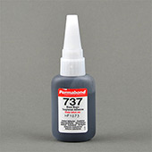 Permabond 737 Toughened Cyanoacrylate Adhesive Black 1 oz Bottle