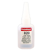 Permabond 820 High Temp Resist Cyanoacrylate Adhesive Clear 1 oz Bottle