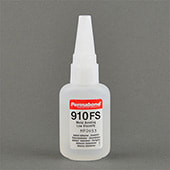 Permabond 910FS Fast Set Methyl Cyanoacrylate Adhesive Clear 1 oz Bottle
