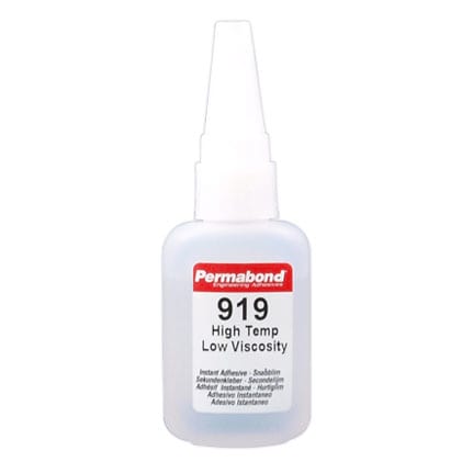 Permabond 919 High Temp Resist Cyanoacrylate Adhesive Clear 1 oz Bottle